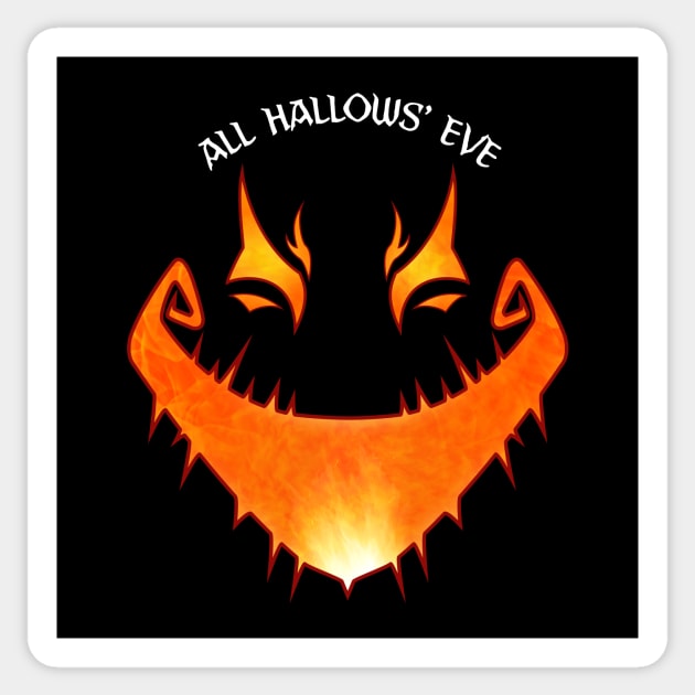 Halloween Face Sticker by Vermilion Seas